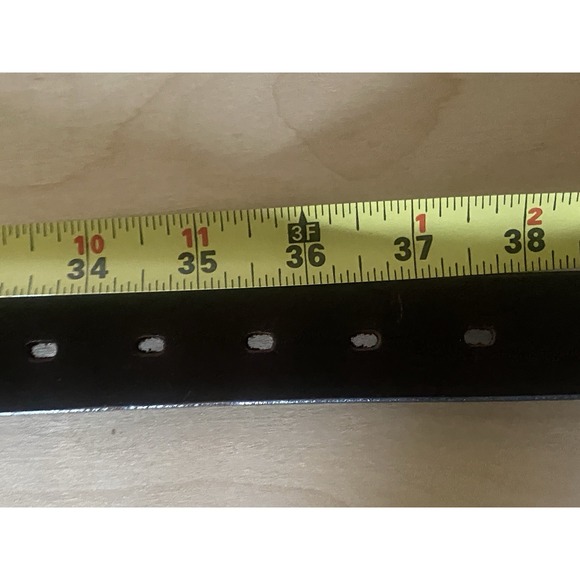 University If Oklahoma OU Men's Brown Genuine Leather 38 Belt Metal Logo - Picture 4 of 4